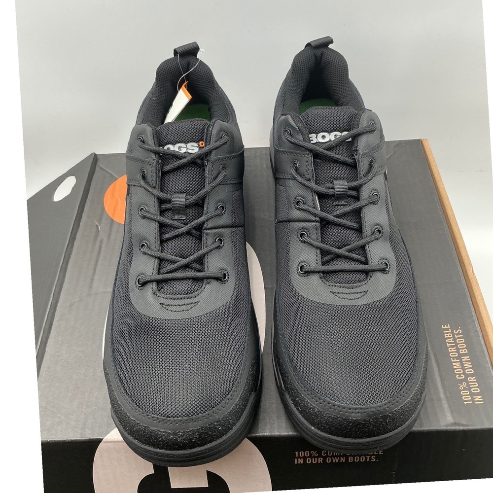 Bogs Shale Low CT ESD Mens Work Shoe Black Composite Toe 72672CT-009 Size 15